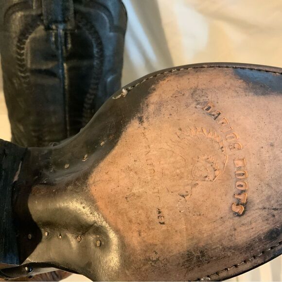 DARIOS GENUINE OSTRICH BLACK  LEATHER Mix match L 6.5 EE & R 5.5 EE main image 8